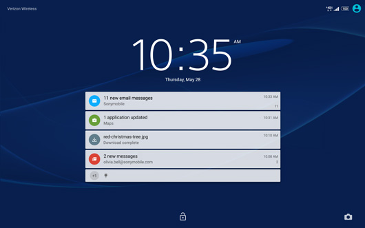 Sony Xperia Z2 Lock Screen