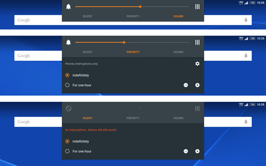 Xperia Z2 Volume Controls screenshot