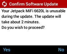Network Initiated Software Update - Mifi Not Usable During Software Update