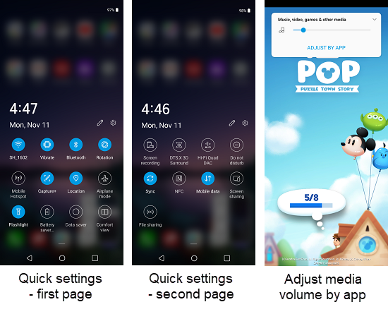 LG G8 Settings screenshot