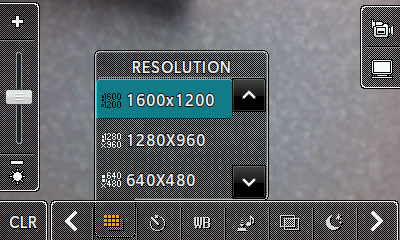 Resoutions options