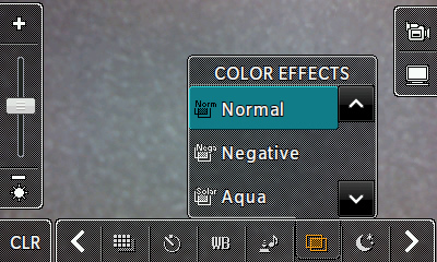 Color effects options