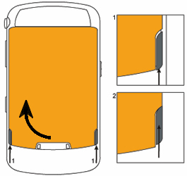 removing the blackberry battery cover