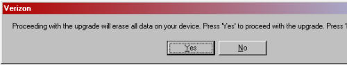 Samsung i730 PDA software upgrade 9