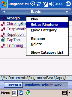 Set as Ringtone