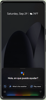 Google Pixel 6 Google Assistant screenshot
