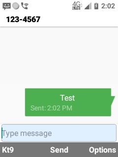 Kazuna eTalk Texting Issue screenshot