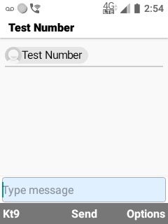 Kazuna eTalk Texting Resolution screenshot