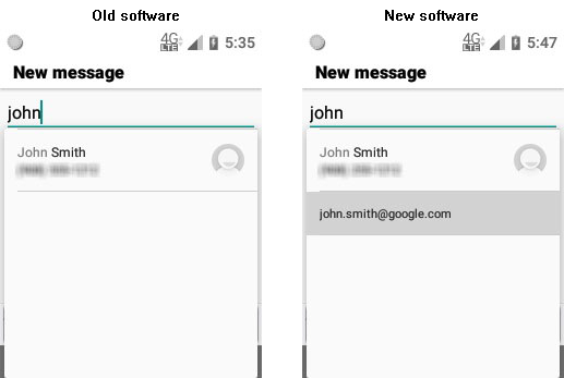 eTalk Messaging Through Email Address screenshot
