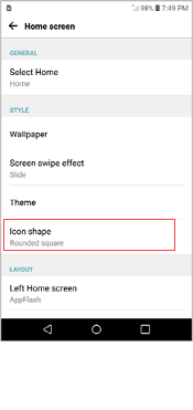 LG G5 Icon Shape screenshot