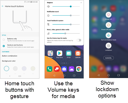 LG G6 Android Pie screenshot