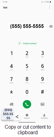 Android OS 13 Clipboard screenshot