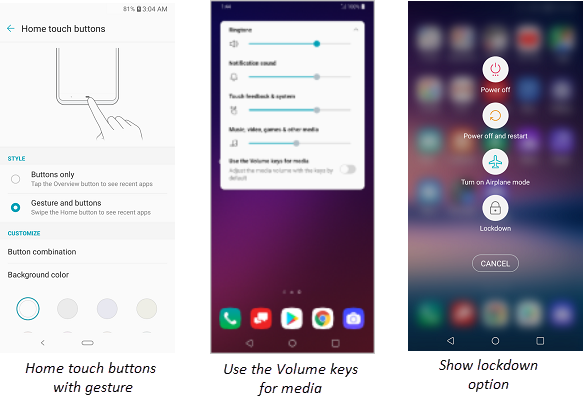 lg v30 pie