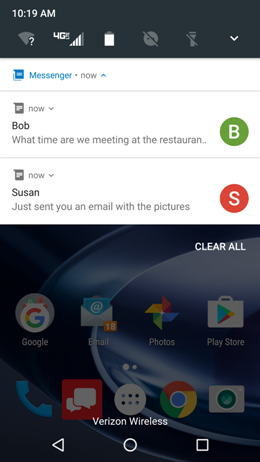 Motorola Maxx 2 Bundled Notifications screenshot