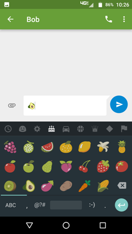 Motorola Maxx 2 Emojis screenshot