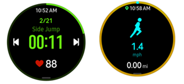 Samsung Galaxy Watch2 Health Function screenshot