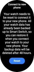 Samsung Galaxy Watch4 Backup Restore screenshot