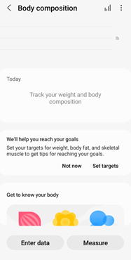 Galaxy Watch5 Body Composition screenshot