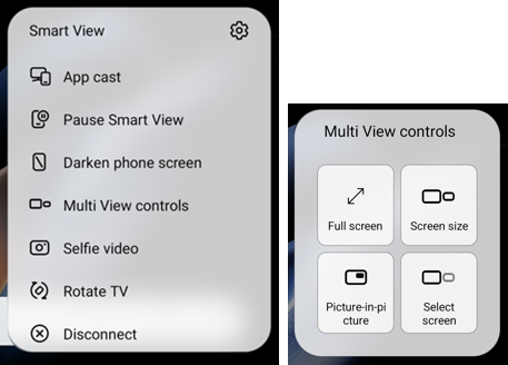 Samsung Galaxy S20 FE 5G UW Multi View Controls screenshot