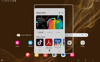 Samsung Galaxy One UI 5.1 Multi-Tasking screenshot