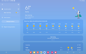 Samsung Galaxy One UI 5.1 Weather Widget screenshot