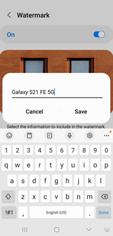 Android OS 13 Update Watermark screenshot