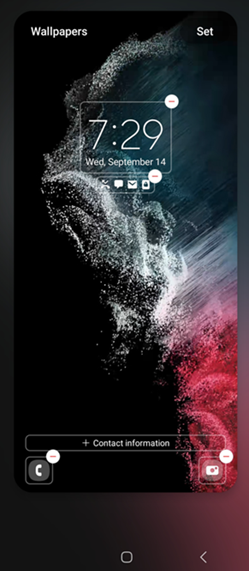Android OS 13 Dynamic Lock Screen screenshot