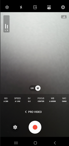 Android OS 13 Update Pro Video Mode screenshot