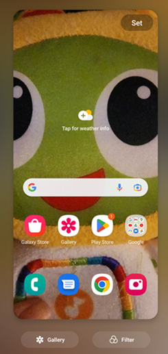 Samsung Galaxy S22+ Wallpaper Filter screenshot