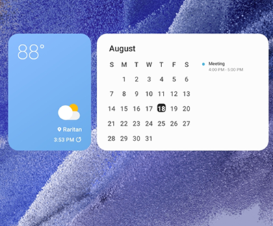 Samsung Galaxy Tab A7 Lite Calendar screenshot