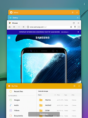 Samsung Galaxy Tab E 9.6-inch Multi-Window screenshot