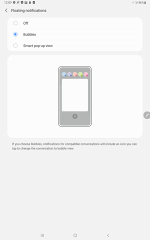 Samsung Galaxy Tab S5e Bubbles screenshot
