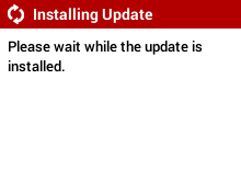 User Initiated Software Update - Proceed With Software Installation