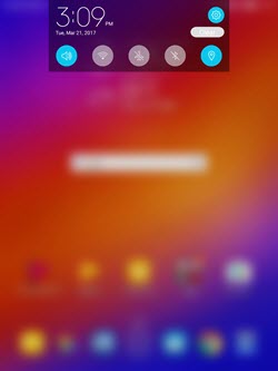 Asus Zenpad Z10 Quick Settings screenshot