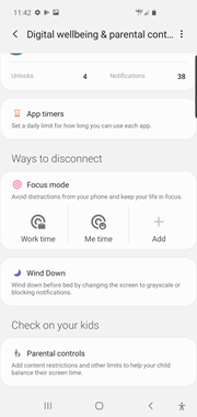 Samsung Galaxy Note 10 Focus Mode screenshot
