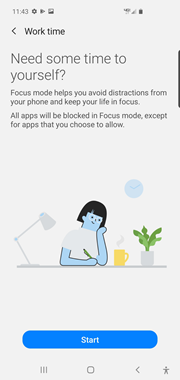 Samsung Galaxy Note 10 Focus Mode screenshot