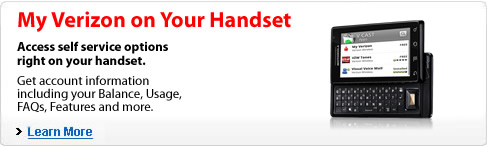 My Verizon on Your Handset