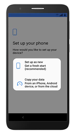 Copy apps & data