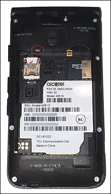 Liquid indicator phone Liquid indicator phone