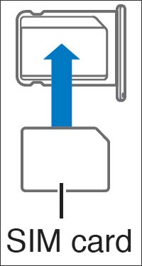 Insert SIM card