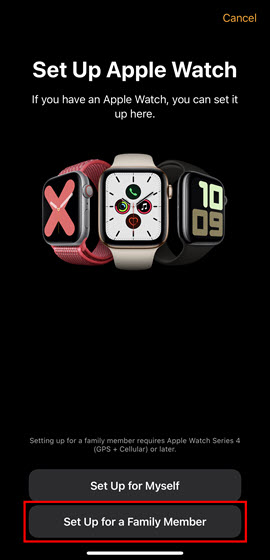 Apple Watch Set Up In Standalone Mode Set Up For A Family Member Verizon