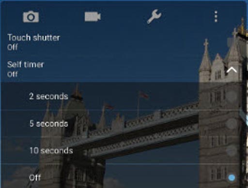 camera timer settings