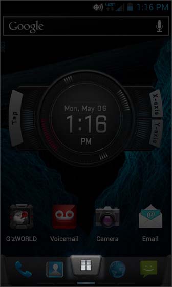 Home Screen select Apps tab