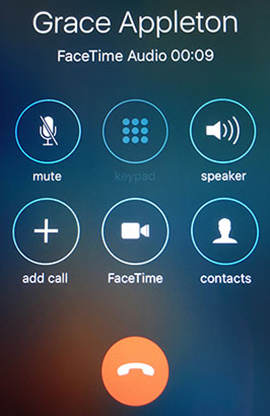 Facetime Audio Only End Button