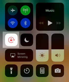 Apple Iphone Lock Unlock Screen Portrait Orientation Mode
