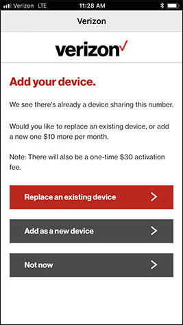 Add or replace device