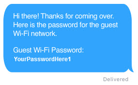 Guest Wi-Fi message