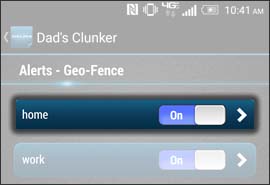 Select a Geo Fence