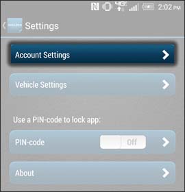 Oprime Account Settings