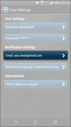 Tap Email Address